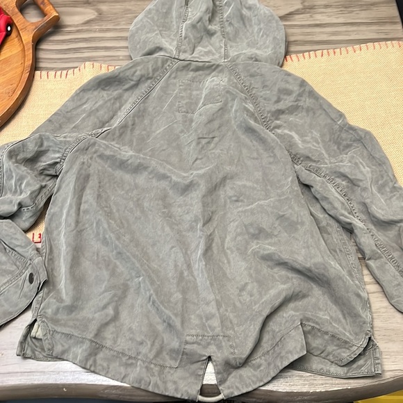 AE UTILITY FIELD JACKET LYOCELL HOODED ZIP/SNAP MILITARY GREEN SMALL - Picture 16 of 16